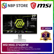 MSI MAG 274QRFW 27" WQHD 180Hz Gaming Monitor ( DP, HDMI, 3 Yrs Warranty )