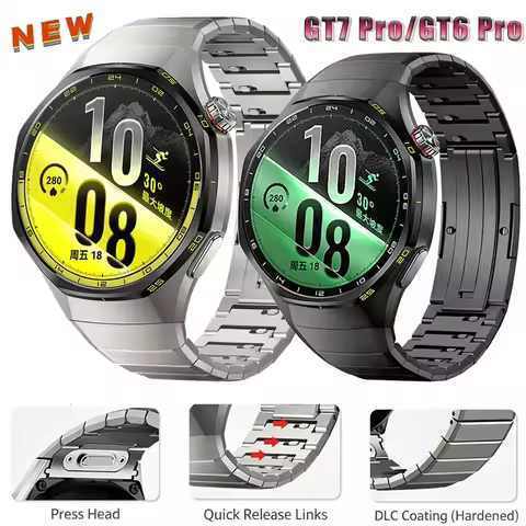 No Gap Official Quick Titanium Alloy Watchband for Huawei Watch GT7 Pro GT6 Pro 46mm Business style 