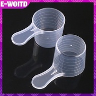 E-WOITD 5PCS 70ML Plastic Measuring Cup With Scale Transparent Mixing Cup Measuring Jar Container Be