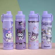 800ml Tumbler Kuromi Water Bottle Kids Stainless Steel Flasks