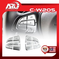 Mercedes Benz C-Class W205 C200 C250 C250 AMG Steering Wheel Button Switch Trim Cover Silver Vaccaut