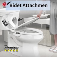 Pregnant Hands-Free Non Electric Bidet Toilet Seat Attachment with Dual Nozzles For Rear Feminine Wash