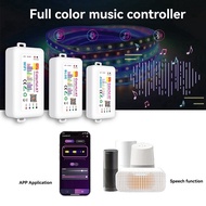 【SFF】-Tuya RGB LED Strip Light Controller DC5V-24V WiFi Music Controller Ambient Light Controller Wi
