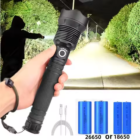 USB Powerful xhp70.2 Flashlight Torch Super Bright Rechargeable Zoom LED Tactical Torch xhp70 18650