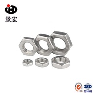 304 Stainless Steel Hexagon Fine Thread Thin Nut Fine Thread Nut Thin Nut Fine Thread Fine Threa