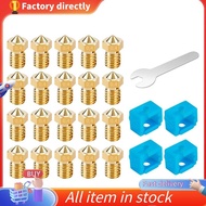 In stock-For E3D Nozzle Brass V6 M6 Thread Hard Steel Brass Nozzles for 1.75mm Filament E3D Hotend E
