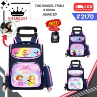 GIOBAGS 3-Wheel Trolley Bag for Elementary School Girls 2170