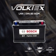 LN4 DIN 80 BOSCH AGM - Car Battery Bateri Kereta BMW F22, X1 E84 Volvo V40