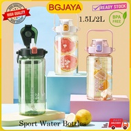 1.5L/2L Water Bottle Large Capacity Portable Tumbler Sport Gym Bottle with Straw (BGJAYA)