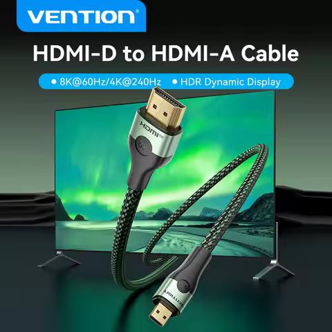 Vention Micro HDMI -Compatible to HDMI Cable 8K@60Hz for Tablets Video Card Camera Camcorder TV Proj