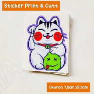 LUCKY CAT printing sticker