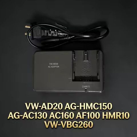 Used VW-AD20 For AG-HMC150 AG-AC130 AC160 AF100 HMR10 VW-VBG260 FOR Panasonic AC Adapter Function 10