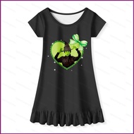 YT2 Wicked 2 ‌Elphaba kids girls long dress cartoon cloth pajamas cosplay cloth YT2