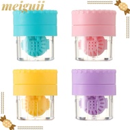 MEIGUII Glasses Lenses Box Travel Rotatable Portable Glasses Lenses Container