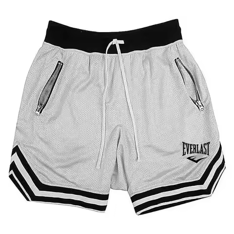 2026 EVERLAST Fitness Sports Basketball Shorts Men's Summer Casual Loose Breathable Mesh Shorts Fash