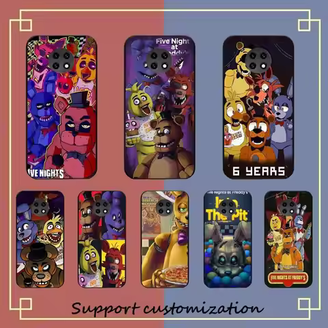 Amine Fnaf Five-nights-At-Freddys Phone Case For Redmi Note 4 X 5 A 6 7 8 T 9 9S 10 11 11S 11Epro Po