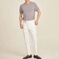 Thepatterns.co - T02 Laytan Double Button Trousers in White color