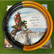 RACING BOY {100% ORIGINAL} ALLOY RIM 36H 3.00X17 3.50X17 4.25X17 4.50X17 5.00X17 GOLD ORANGE BLACK S