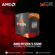 AMD Ryzen 5 5500 Processor | 6 Cores, 12 Threads | AM4 (Box)