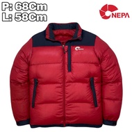 J194 Jaket Bulang Outdoor Nepa Evolution Merah Winter  Bulu Angsa Musim Dingin Hiking Pendaki Gunung