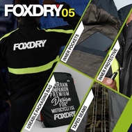 FOXDRY 05 PREMIUM WATERPROOF RAINCOAT BAJU HUJAN JAKET HUJAN MOTORSIKAL