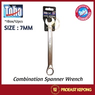 TOHO [*1box/12pcs] 7mm Combination Spanner Wrench( Chrome Plated )