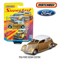 โมเดลรถเหล็ก 1963 FORD SEDAN CUSTOM ลิขสิทธิ์แท้ MATCHBOX (เปิดปิดประตูได้)