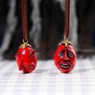 Anime Game Berserk Behelit Egg of King Cosplay Necklace Resin Pendant Rope Chain Necklace Halloween 