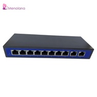 [Menolana] 9 Port 10/100 Mbps 8 POE Port & 2 Uplink Power Over Ethernet Switch Adapter