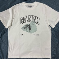 Ganni duck t-shirt size M white tshirt