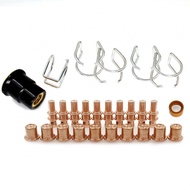27PC for A81 Plasma Cutter Parts Electrode Nozzle Holder Swirl Ring Consumables