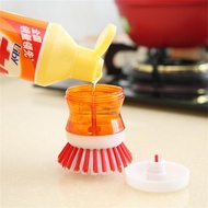 Wash Pot Dish Cleaning Brush Washing Utensils with Washing Up Liquid Soap Dispenser Cleaning Brush Scrubber Cleaning Accessories Shoes Accessories