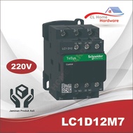 Contactor LC1D12M7 Contactor 3 Phase 5.5KW 220VAC SCHNEIDER SNI