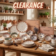 [ DC ] Printed Ceramic Tableware Bowls And Plate Set Gift Boxed  Rice Bowl Opening Gift Event Compan