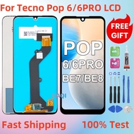 For Tecno Pop 6 / Pop 6 Pro LCD Display BE7 BE8 Touch Screen Digitizer Assembly Replacement