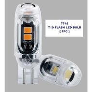 T10 FLASH LED BULB 1PC MOTORCYCLE USE  SIGNAL THAILOOK STROBE LIGHT T10 UNIVERSAL FLASH