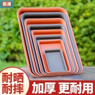 Flower Pot Succulent Tray Bonsai Base Rectangular Plastic Thickened Water Tray Flower Tray Square Bottom Tray Pot Holder