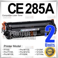 2 Units Compatible Laser Toner Cartridge CE285A 85A CE285 285A P1102 / P1102W / M1212NF / M1217nfw / PRO P 1100 / 1102 / 1102W / Pro M 1130 / 1132 / 1210 / M1132 P1100 / M1130 / M1132 / M1210 / M1214nfh Printer Ink #H-CE285A(X2)