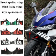 Motorcycle Spoiler Accessories Side Wing Aerodynamic Front Lip Kit For Aprilia RS457 RS 457 rs457 Wi