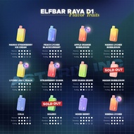 Elfbar Elf Bar Raya D1 Rayad1 Rayadi 13000 Te6000 Pi9000 1500 2000 5000 Bc Big Puff Rechargeable Bat