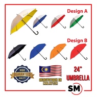 24 inch Umbrella (Auto opened & Manual Close)/ Colorful Umbrella/ Silver Coated Umbrella