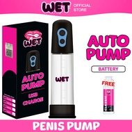 [ FOR BIG SIZE ] WET STORE AUTO Pump Men Enlargement Pump Battery Charged Pam Pembesar Zakar Tahan Lama Adult Man Sex Toy Masturbator Increase Man Size Bigger Longer Harder Erection