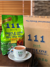 triple one 111 halal  AROMA DUST 1 Ceylon Tea Dust/ Serbuk Teh 111 Aroma Dust 精选拼配茶粉