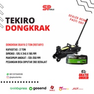 DONGKRAK BUAYA 2 TON TEKIRO / DONGKRAK MOBIL 2T HITAM ROTARY TEKIRO