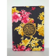 Rabita Al-Quran Black Flower Edition A5 | Custom Name | Color Tajweed Guide Translation | Rabita's Q