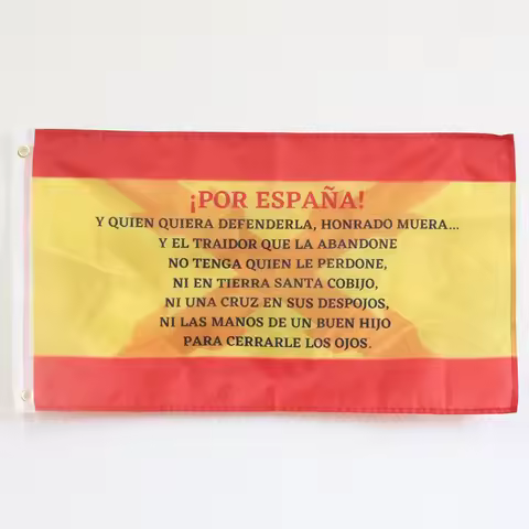 Flag Of Spain With Cross Of Burgundy Spanish Empire Cross Of San Andreas For Spain Honored Die 3x5Ft