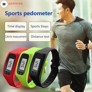 DI  LED Pedometer Bracelet Step Counter Watch 12/24H Time Display Step Counter Watch Silicone Step T