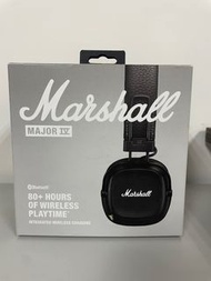 全新MARSHALL MAJOR 4 BLACK EU SPEC 無線頭戴式耳機 黑色