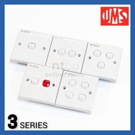 UMS 3-Series Switched 1Gang / 2Gang / 3Gang / 4Gang / Heater Switch / Air Cond Switch  ( SIRIM & JKR