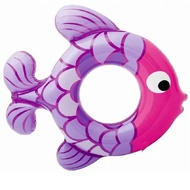I TECH INTEX 59222 Fish Tubes Inflatable Round Pool Swim Ring Kids Fun Floaties ( 3 - 6 years )